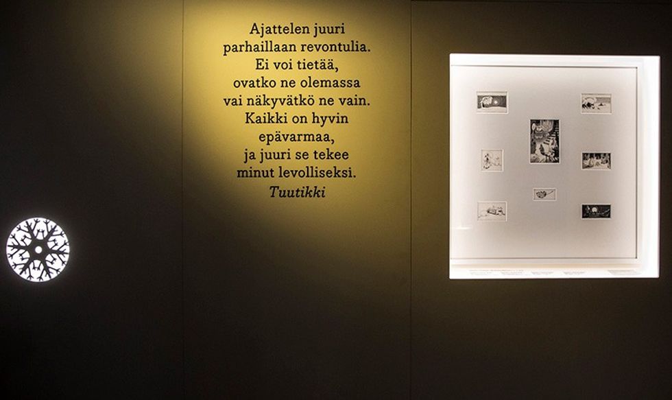 Moomin museum quote tove jansson