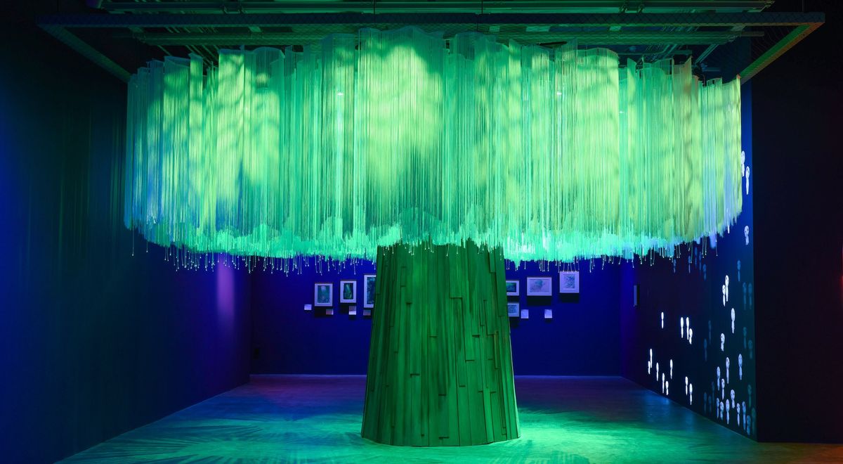 Mother Tree, Hayao Miyazaki exhibition, Academy Museum of Motion Pictures, Los Angeles, 2021
