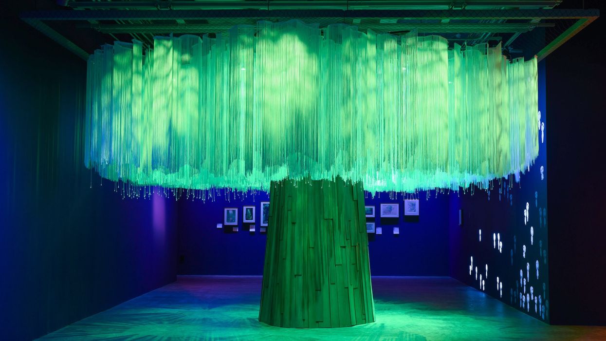 Mother Tree, Hayao Miyazaki exhibition, Academy Museum of Motion Pictures, Los Angeles, 2021