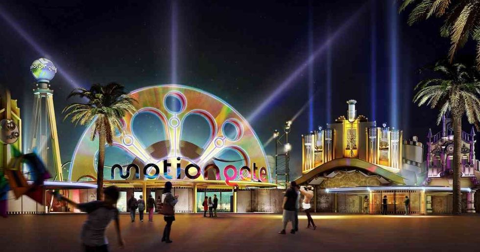 Motiongate concept art Dubai Parks and Resorts