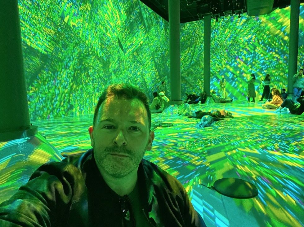 Moynihan pictured at ARTECHOUSE in New York
