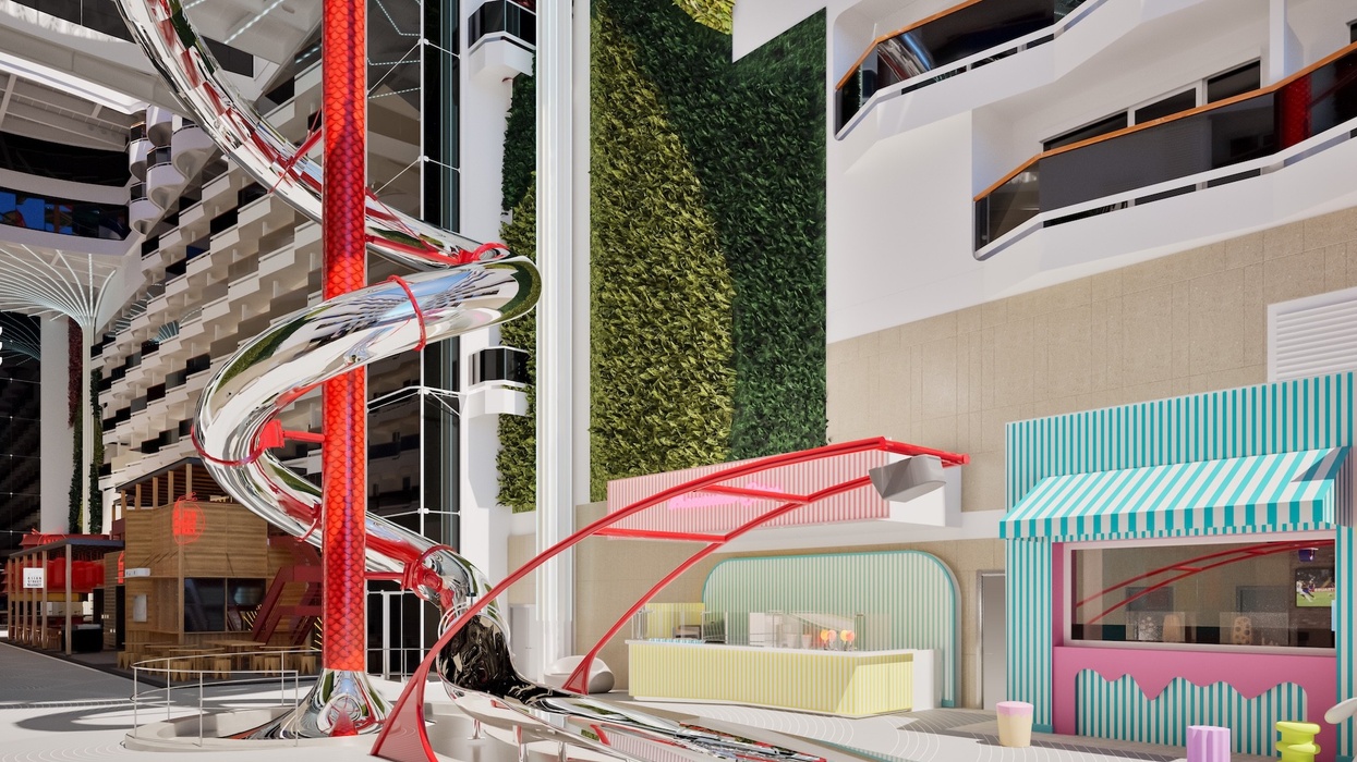 msc world asia cruise ship dry slide