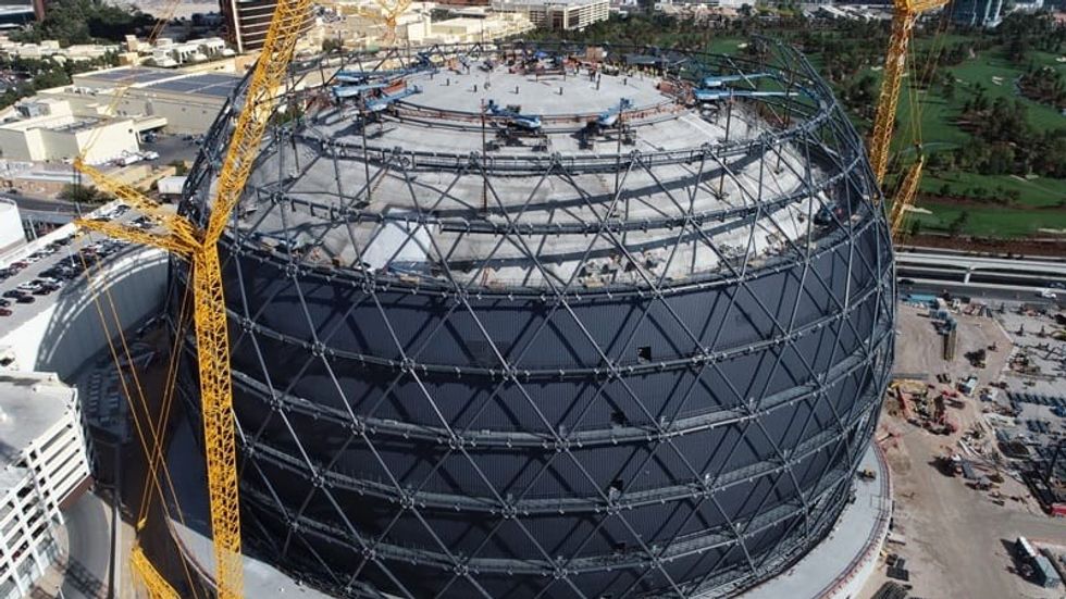 MSG Sphere Las Vegas construction