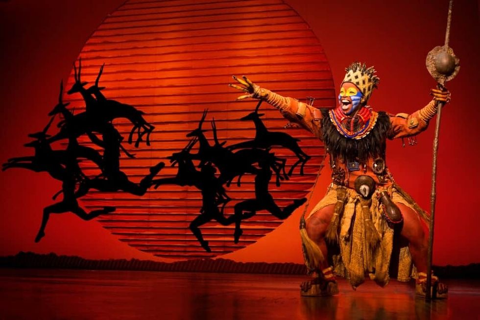 Mukelisiwe Goba as Rafiki and the North American Tour Company - THE LION KING