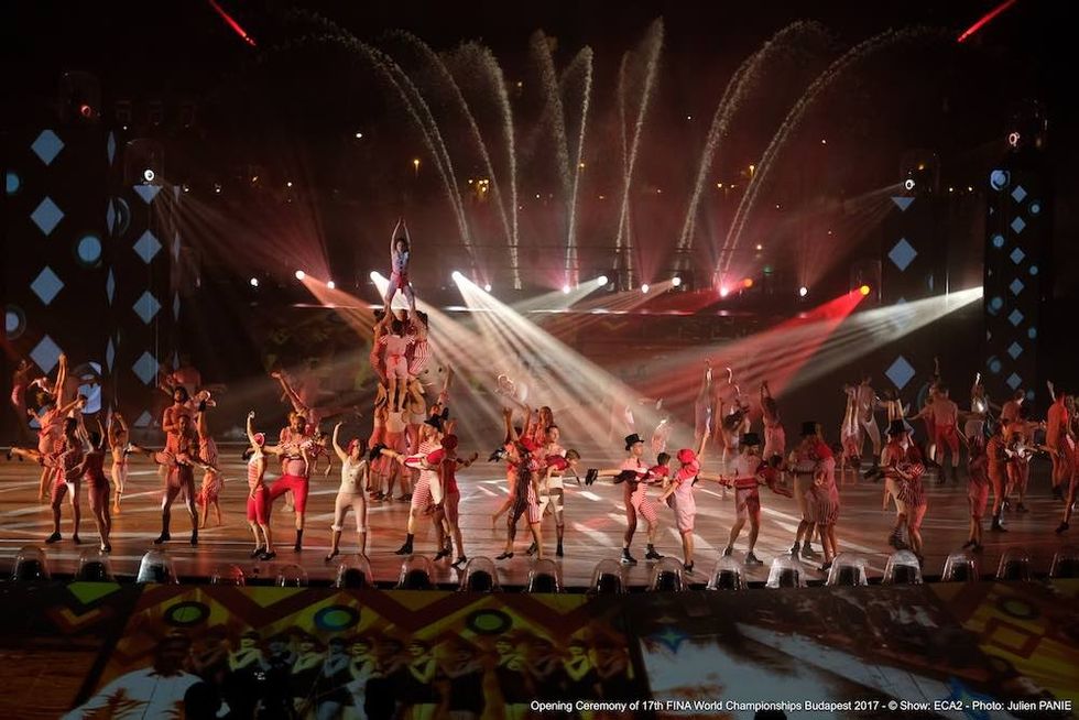 multimedia live event Fédération_Internationale_de_Natation opening ceremony