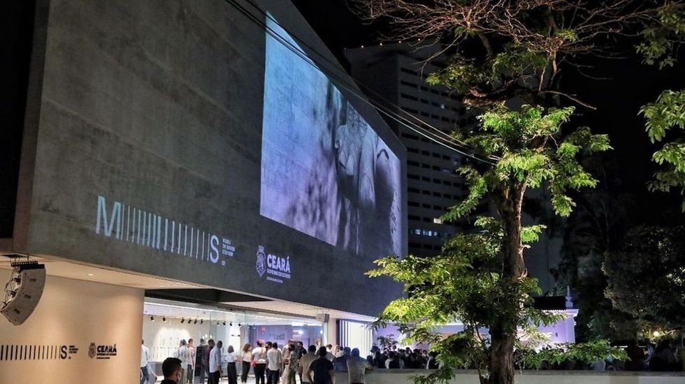 Museum of Image and Sound of Ceará projection