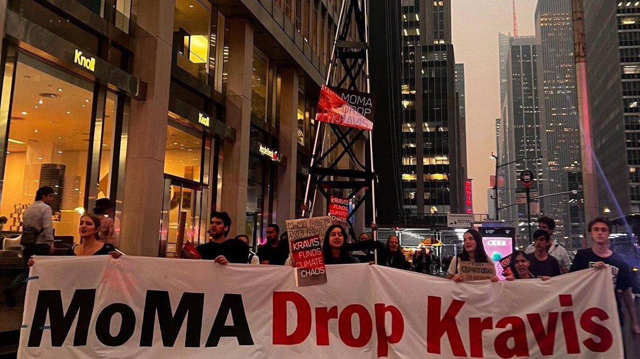 museum of modern art climate protest