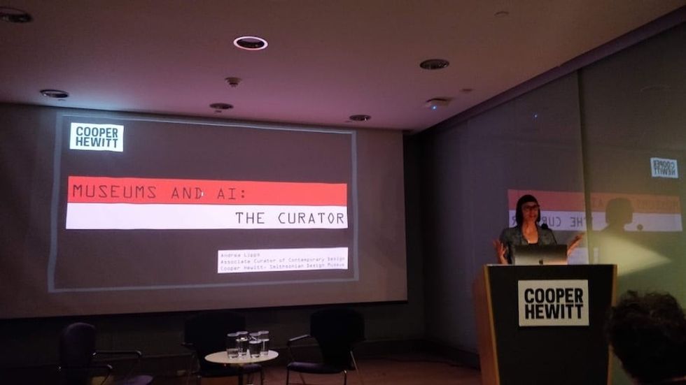 Museums and AI session Cooper Hewitt