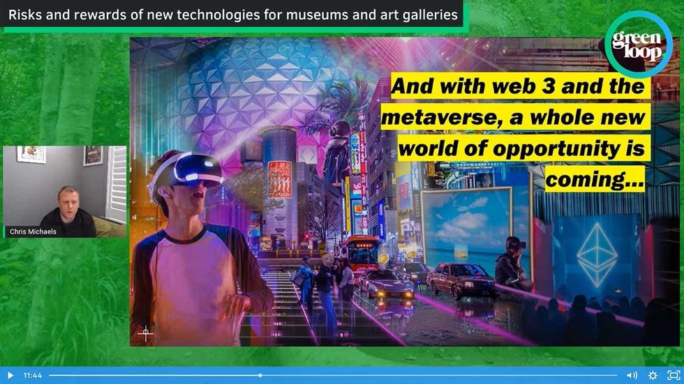 museums climate crisis, metaverse