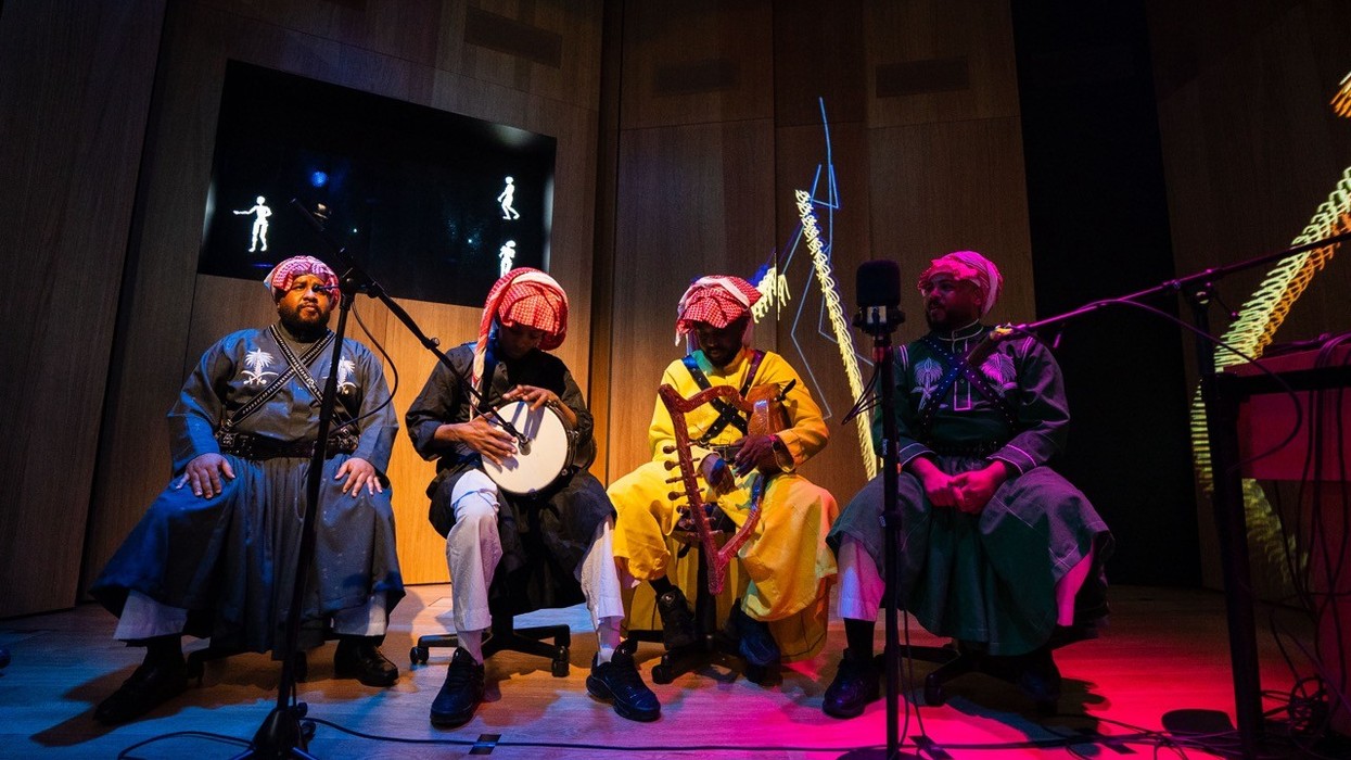 Musicians performing at KSA Pavilion at World Expo 2025 Osaka