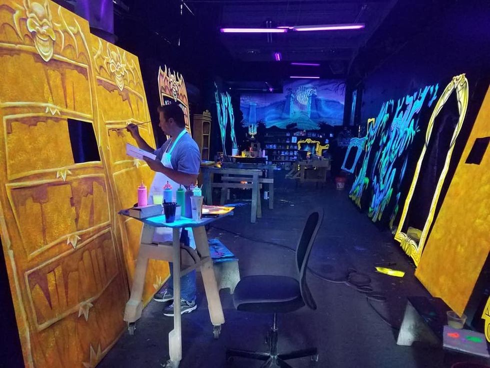 Mystic-Manor-OWA-artist-paints-scenes