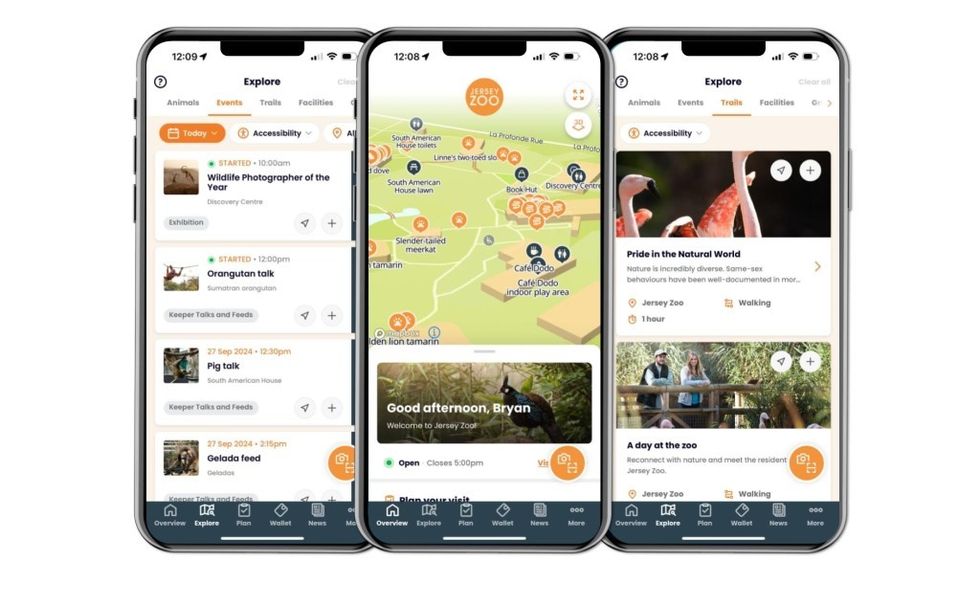 n-gage.io Jersey Zoo app screens