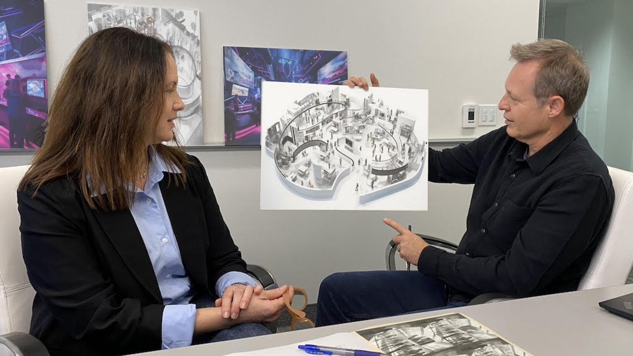National Animation Museum - Planning Director, Christine Farris and Creative Director, Robin Stapley discuss floor plan concepts