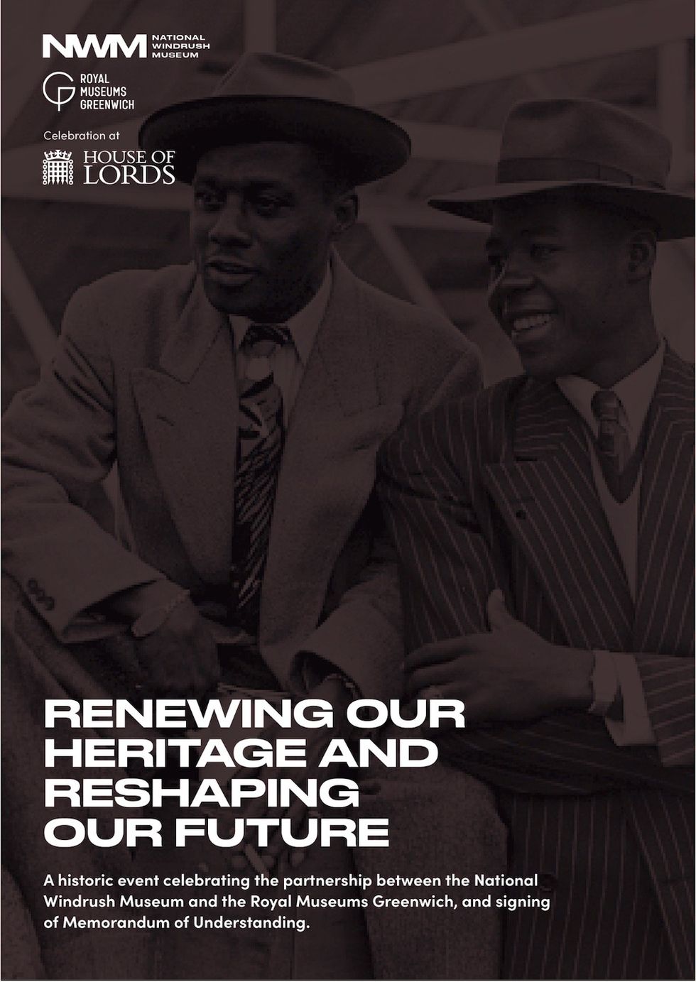 National Windrush Museum MOU signing House of Lords