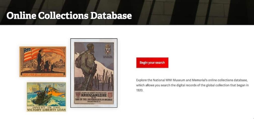 National WWI Museum online collection