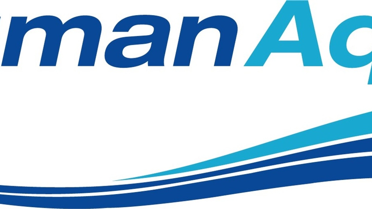 Neuman Aqua LTD logo with wave design in blue and aqua colors.