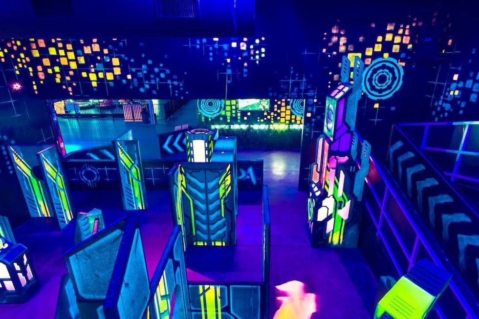 new laser tag arena by Creative Works at Urban Air Knoxville
