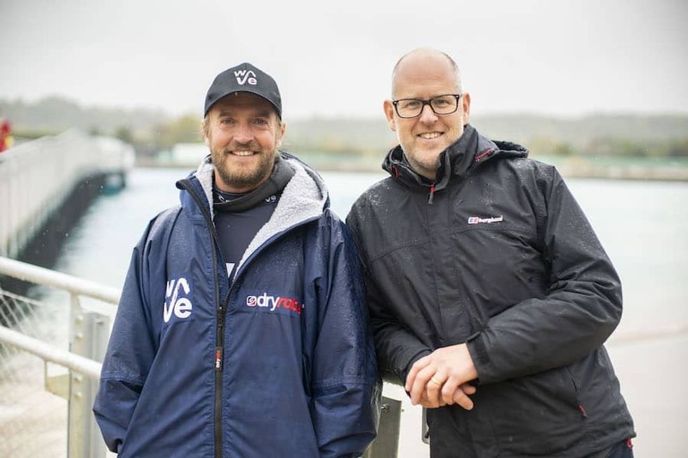 Nick Hounsfield and Craig Stoddart, founders of The Wave Bristol surf park