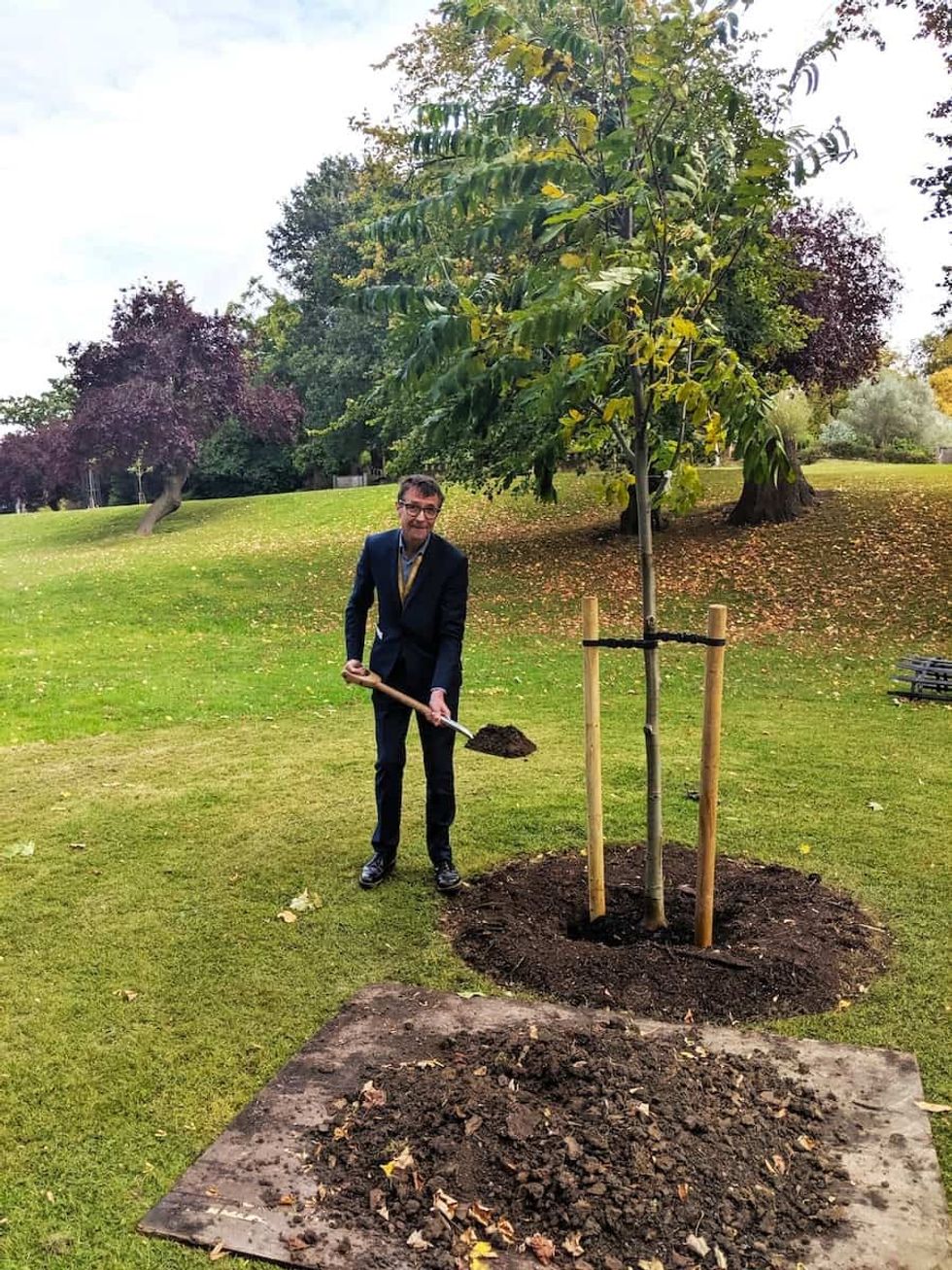 Nick Merriman Treeplanting Horniman Museum