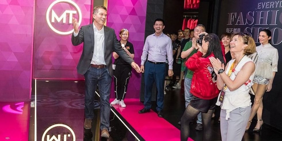 Nick Varney at Madame Tussauds Shanghai’s Fashion Zone