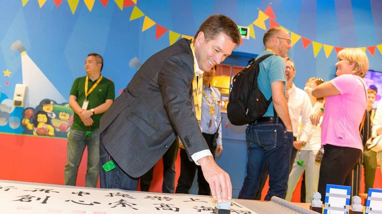 nick varney merlin entertainments ceo at lego discovery cetre in shanghai