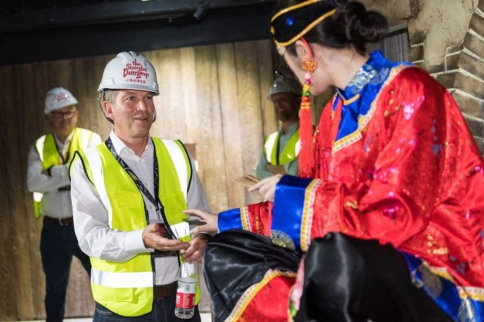 nick varney visits shanghai dungeon merlin entertainments