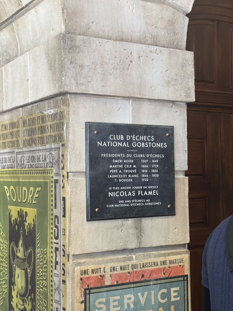 Nicolas Flamel plaque in Wizarding World of Harry Potter, Ministry of Magic Universal Epic Universe