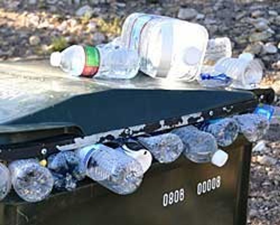 nps plastic water bottle waste