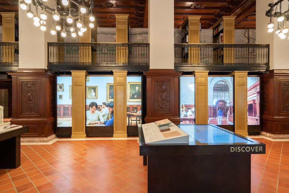 NYC library visitor centre tactile objects