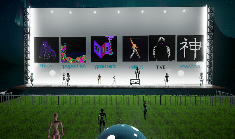 Occupy White Walls stage