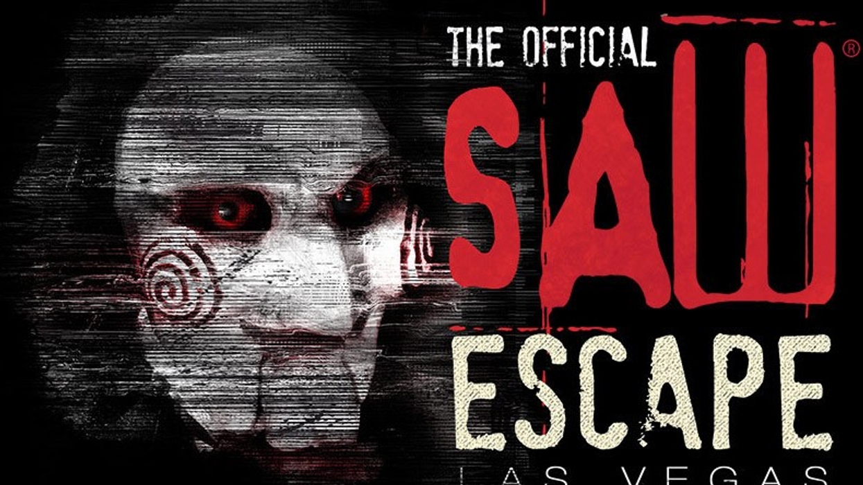 Official Saw Escape Experience logo. Egan Productions, Lionsgate. Las Vegas.
