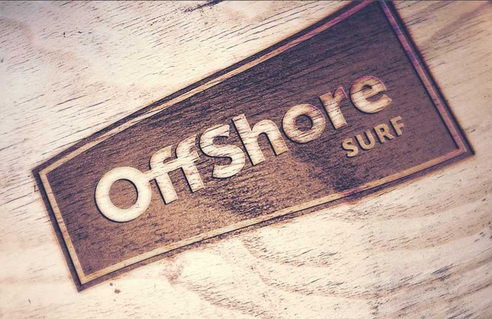Offshore Surf logo - creating an authentic surfing experience for LBE