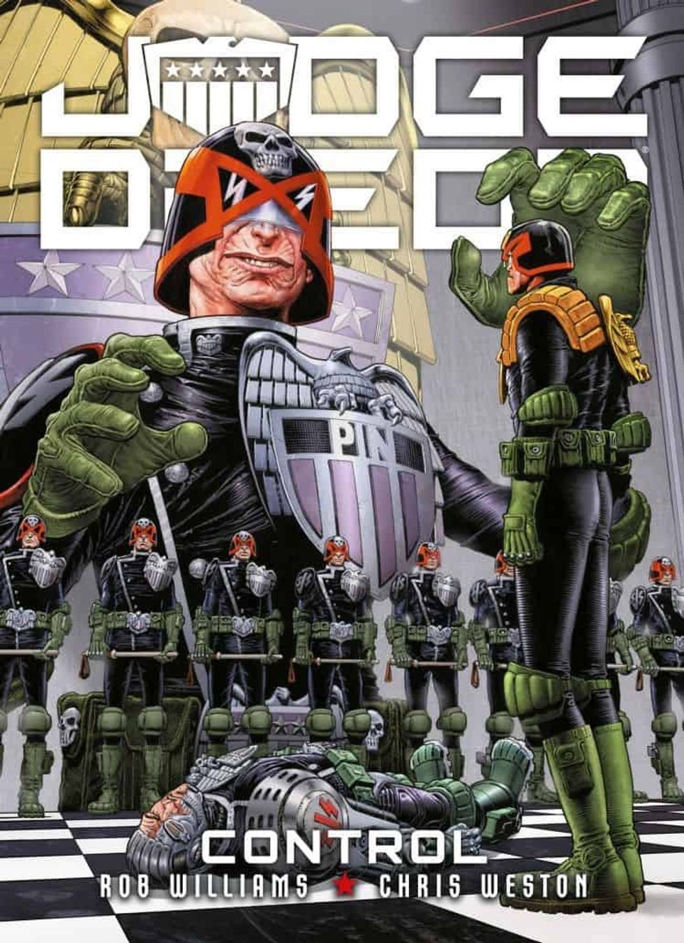 One of the latest Judge Dredd graphic novels from 2000AD
