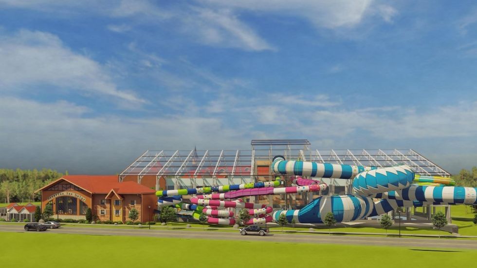 OpenAire new indoor waterpark in Frankenmuth architects drawings