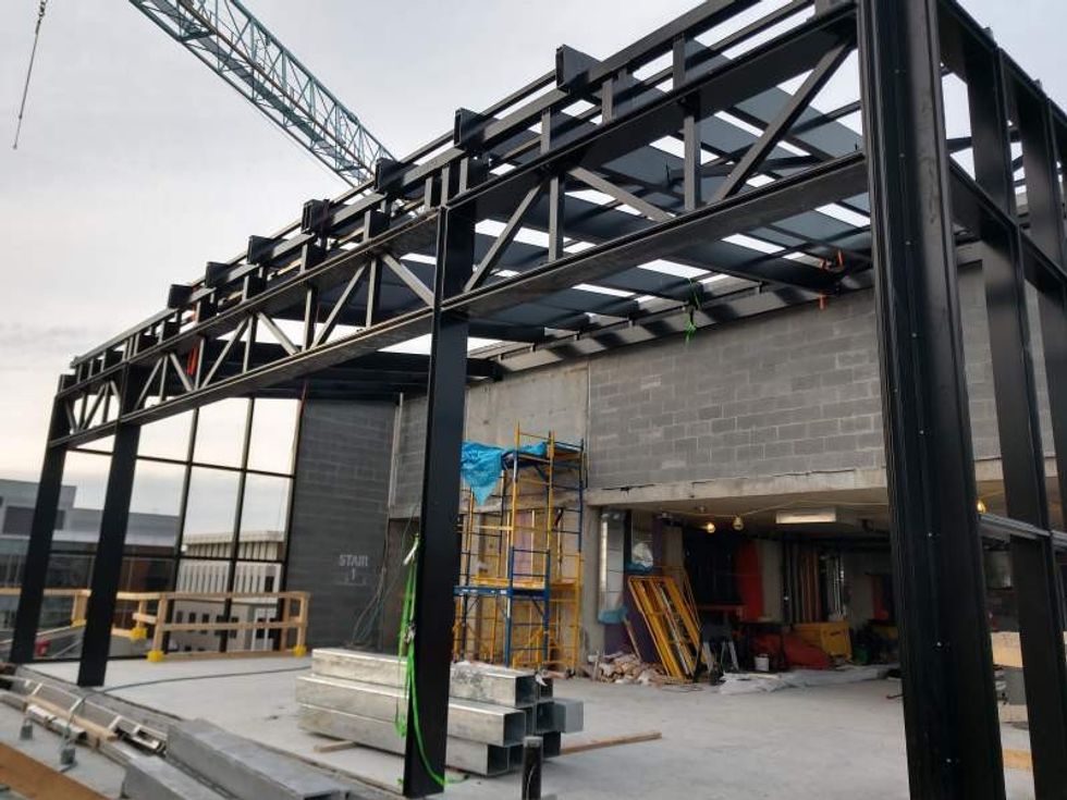 openaire restaurant enclosure MOXY hotel Washington