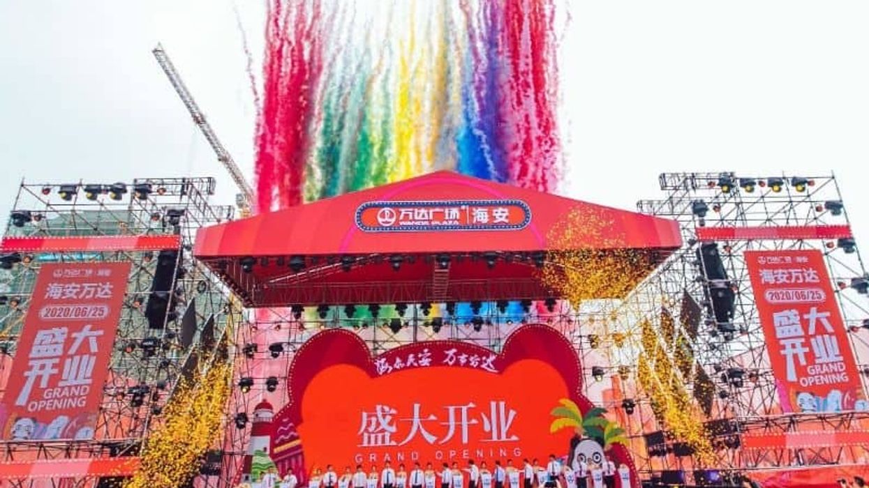opening ceremony of wanda plaza