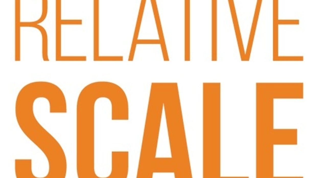 Orange text reads "Relative Scale" on a white background.