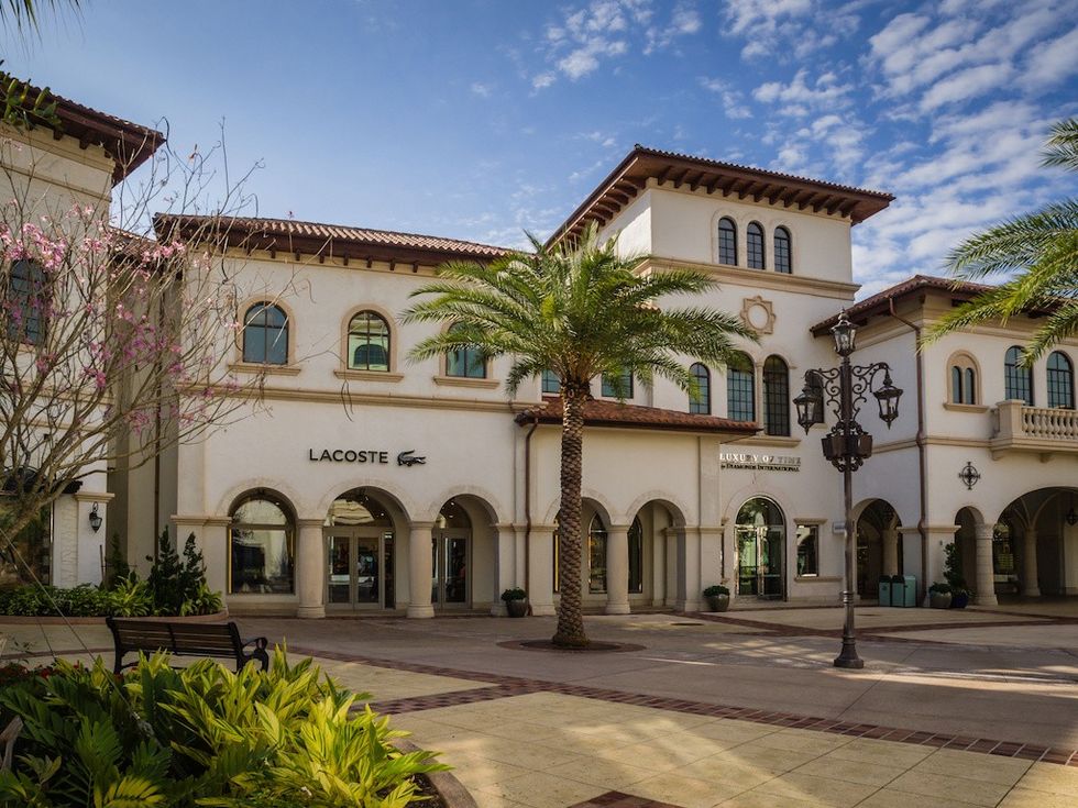 Outdoor Shopping Mall Early Morning