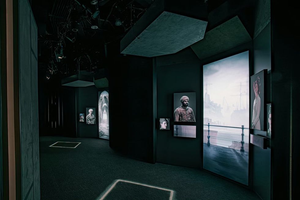 overview of several interactives at the National WWI Museum and Memorial: Encounters Exhibition