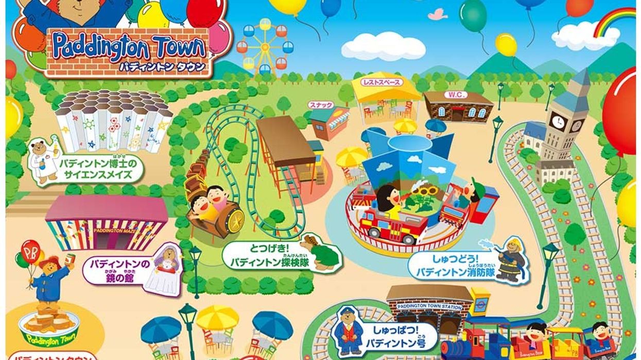 Paddington Bear theme park Japan
