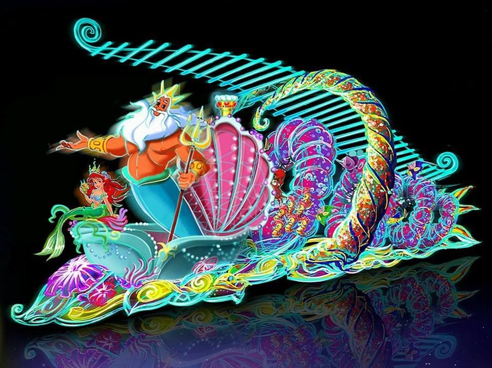 paint the night hong kong disneyland artwork