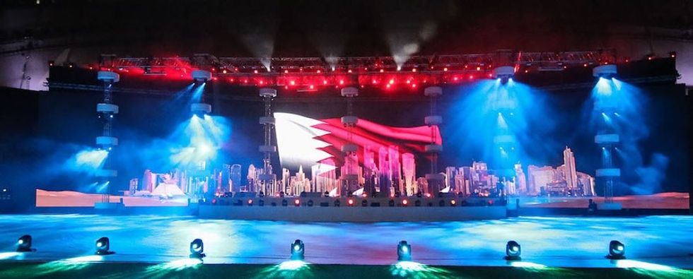 Painting with Light designed lghting concept for WEGA Global Games opening ceremony in Qatar
