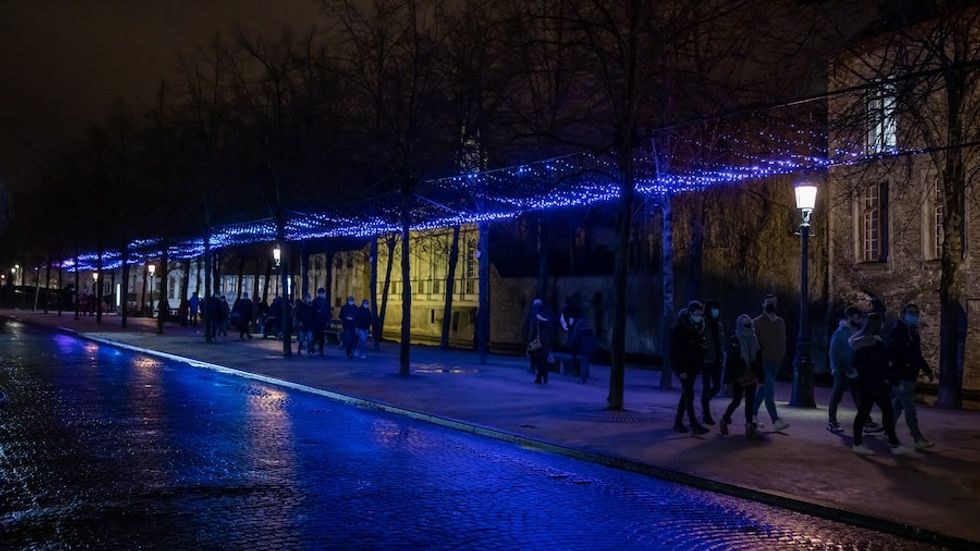Painting with Light WinterGlow trail Bruges