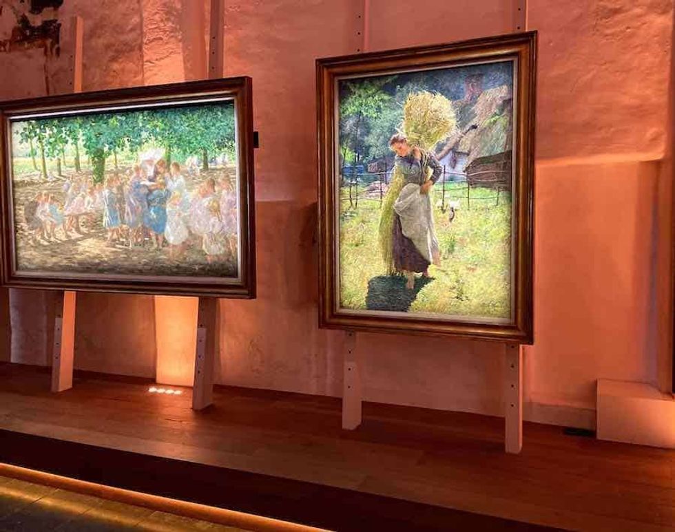 Paintings on show at The Art Hour, Belgium