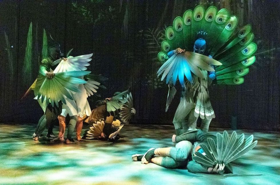 Panasonic LCD projectors helped revive the ancient Persian epic The Conference of the Birds