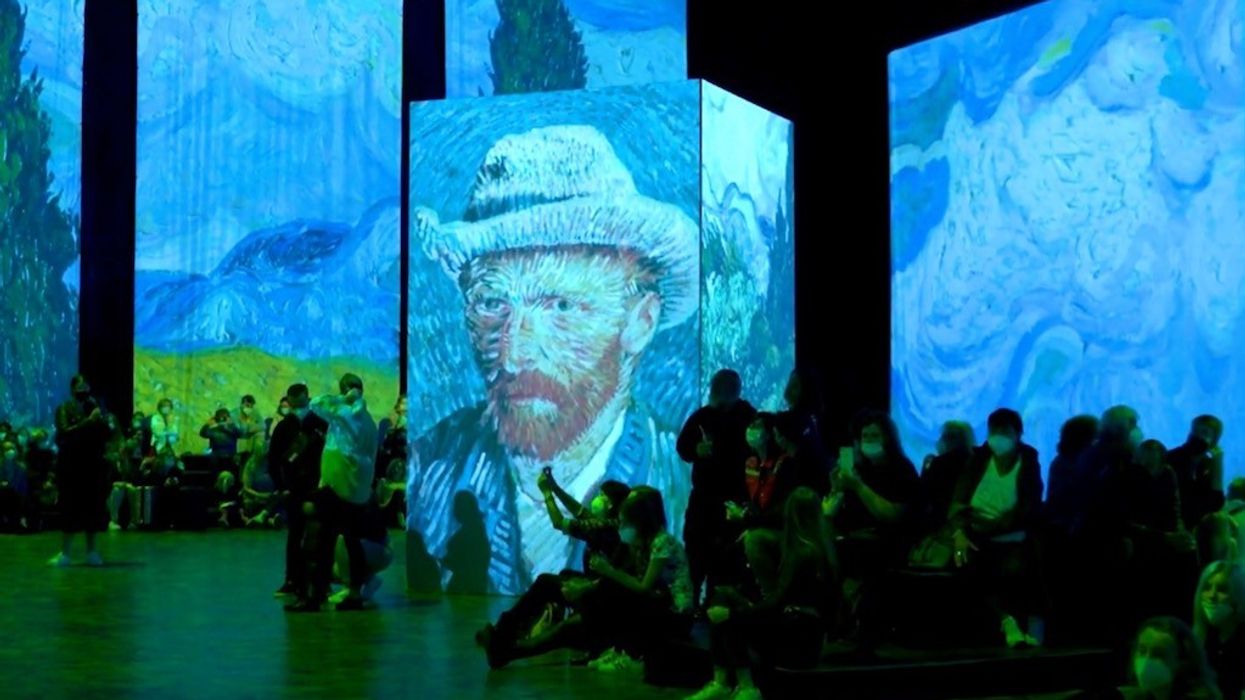 Panasonic Van Gogh projection immersive tech