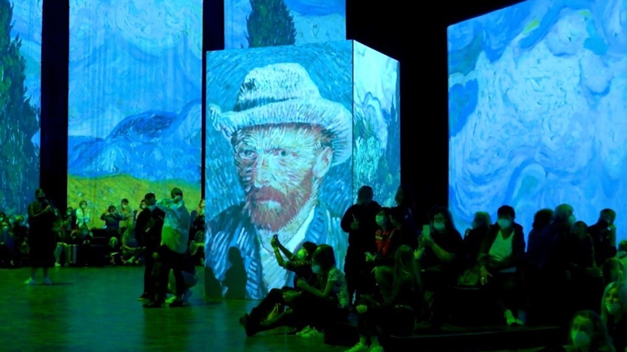 Panasonic Van Gogh projection immersive tech
