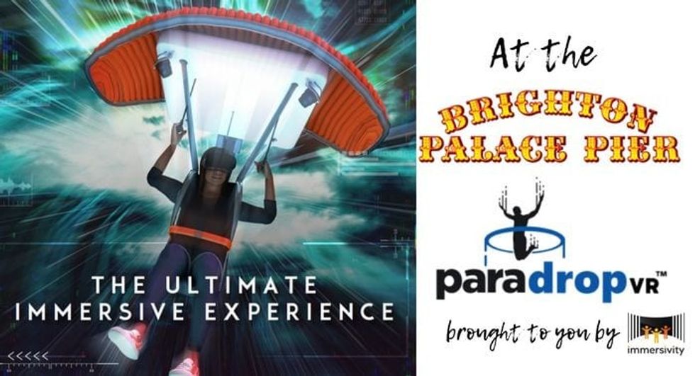 paradrop vr paragliding experience brighton palace pier