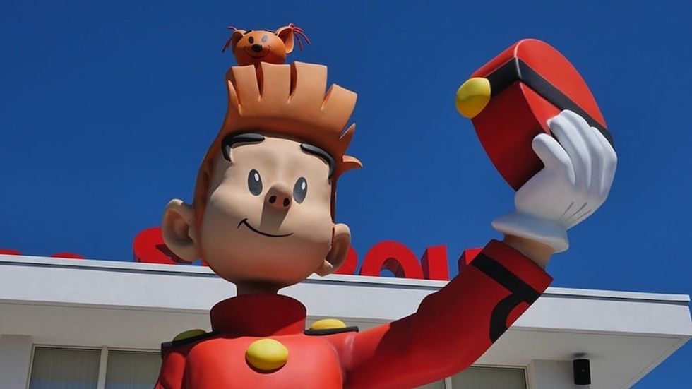 Park entrance with Spirou and Marsupilami