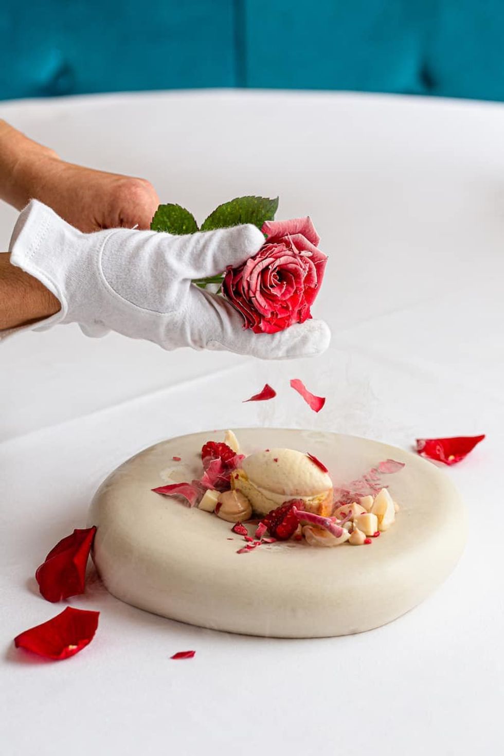 Park Row rose dessert